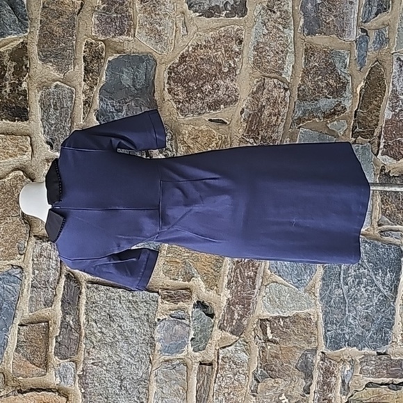 Boden Colette Peter Pan Collar Mod Dress in Navy Blue Size 6L - Picture 5 of 10